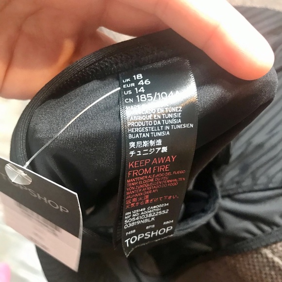 Donate 2/24 Top Shop basic black bikini bottoms 14 NWT - Picture 5 of 5